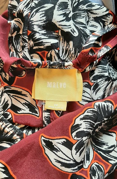 Anthropologie Maeve Silk Floral Cami Size 2 - Picture 3 of 3